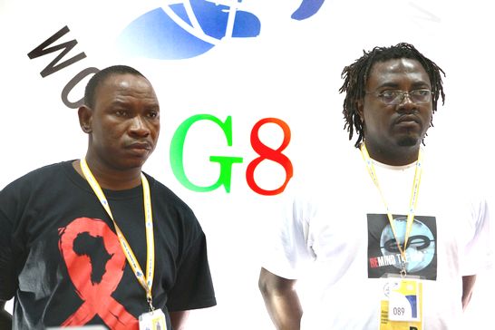 Simon Kaboré et Fogué Foguito au G8