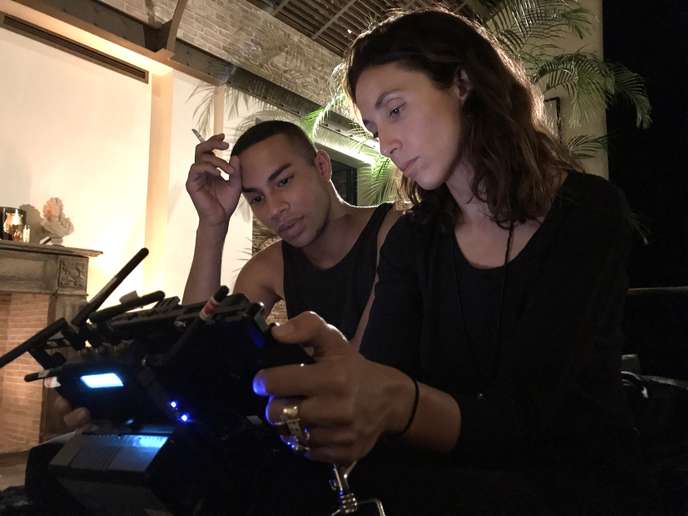 Olivier Rousteing et la réalisatrice Anissa Bonnefont. CANAL+ Olivier Rousteing et la réalisatrice Anissa Bonnefont. CANAL+